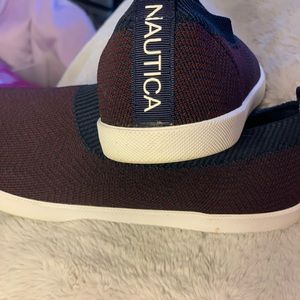 NWOT Nautica slip on sneakers Sz 7.5 Navy